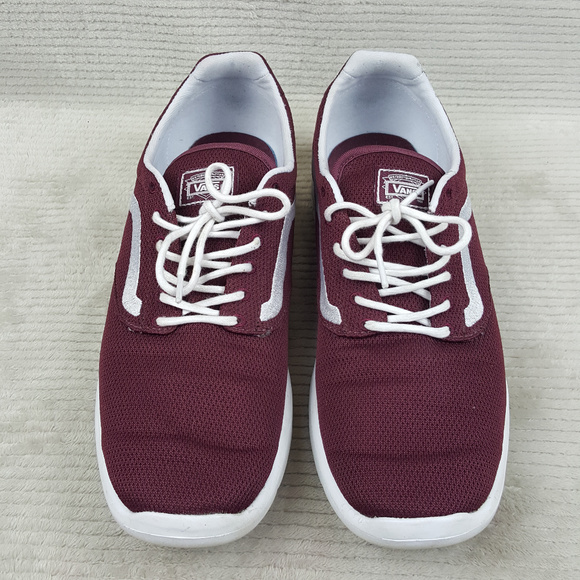Vans | Shoes | Vans Ultracush Lite Burgundy Mesh Sneaker Size 3 | Poshmark